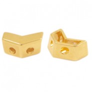 DQ metal duo beads arrow Gold